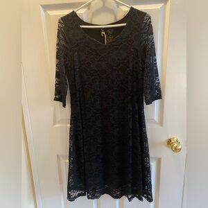 Blue Sky Black Dress - NWT